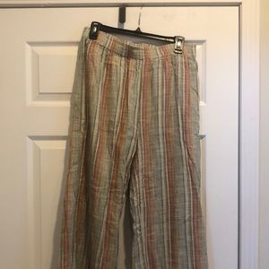 Size medium striped pants